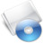 Folder Optical Disc aqua Icon